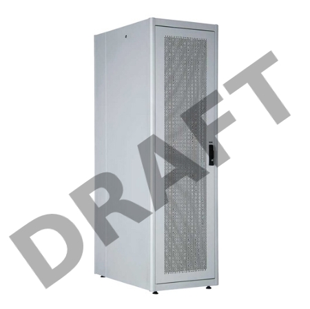 Шкаф серверный Lande DYNAmic Basic (LN-DB42U6010-LG-CKAA-F) напольный 42U 600x1000мм пер.дв.перфор. задн.дв.стал.лист направл.под закл.гайки 600кг серый IP20 сталь