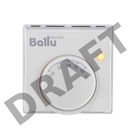 Терморегулятор BALLU BMT-1  2000Вт 10-30С 220В 10А 83х83х38мм