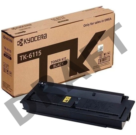 Тонер-картридж Kyocera TK-6115 (1T02P10NL0) черный для M4125idn/M4132idn 15000 стр.