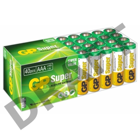 Батарея GP Super Alkaline 24A LR03 AAA (40шт)