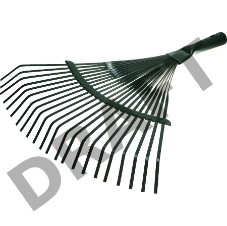 Грабли GRINDA 421877  веерные 22 плоских зубца