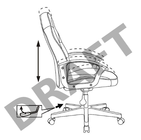 Кресло игровое Zombie 11LT черный текстиль/эко.кожа крестовина пластик