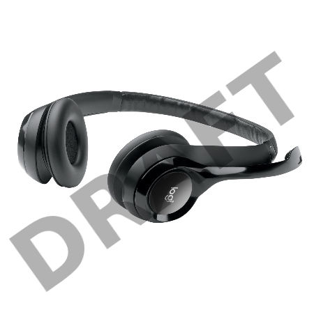 Гарнитура Logitech Headset Logitech H390 USB black (981-000803)