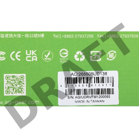 Память DDR4 8Gb 2666MHz AGi AGI266608UD138 UD138 RTL PC4-25600 DIMM 288-pin Ret