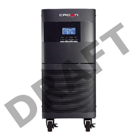 Источник бесперебойного питания CROWN On-Line CMUOA-350-10K 10000VA/9000W, корпус металл, TOWER, АКБ 20*12V/9AH, PF-0.9, AVR 110-300V, порт USB/RS-232, EPO, розетки - клемная колодка (Ph+N+GND), входной кабель 2,5 м, вентилятор охлаждения, автомат, слот д