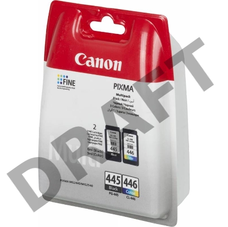 Картридж струйный PG-445/CL-446 (8283B004), для Canon PIXMA MG2540, PIXMA MG2440, 4 цвета, 180 стр.
