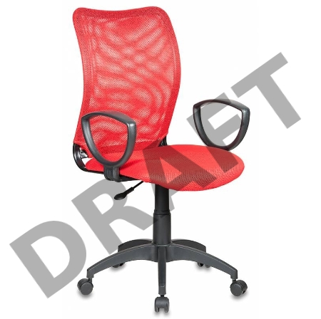 Кресло Бюрократ Ch-599/R/TW-97N  Кресло (спинка красная сетка TW-35N, сиденье красное TW-97N)