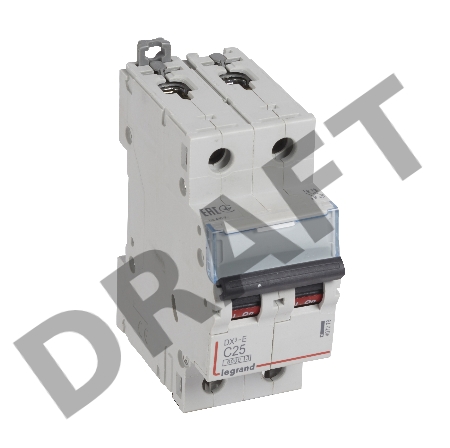 Выключатель автоматический модульный 2п C 25А 6кА DX3-E Leg 407279