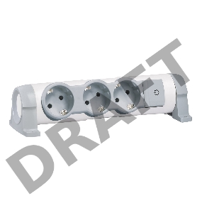 Колодка удлинителя 3-м без кабеля с заземл. 