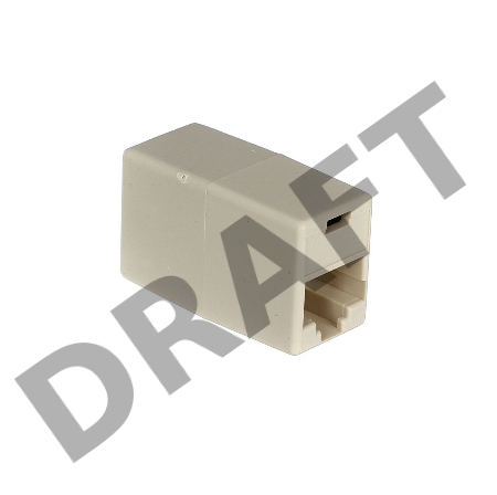 Проходной адаптер RJ-45, категория 5e (8P8C), 2 розетки RJ-45, Aopen, 10 шт в упаковке (ACT251)