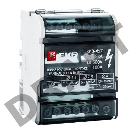 Шина нулевая в корпусе 4х7 EKF sn0-4x7