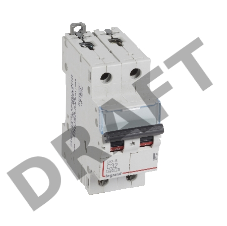Выключатель автоматический модульный 2п C 32А 6кА DX3-E Leg 407280