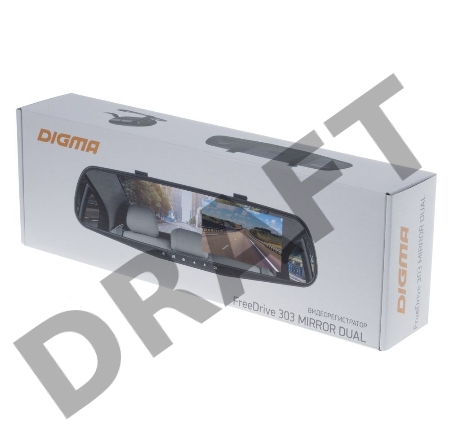 Видеорегистратор Digma FreeDrive 303 MIRROR DUAL черный 1.3Mpix 1080x1920 1080p 120гр. GP2248