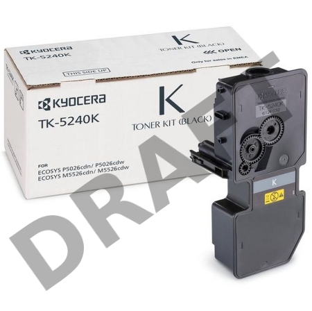 Тонер-картридж Kyocera TK-5240K (1T02R70NL0) черный для P5026cdn/P5026cdw, M5526cdn/M5526cdw 4000 стр.
