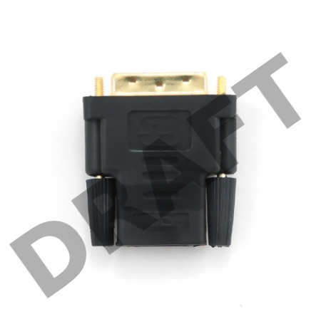 Переходник Cablexpert HDMI-DVI 19F/19M золотые разъемы, пакет, черный (A-HDMI-DVI-2)