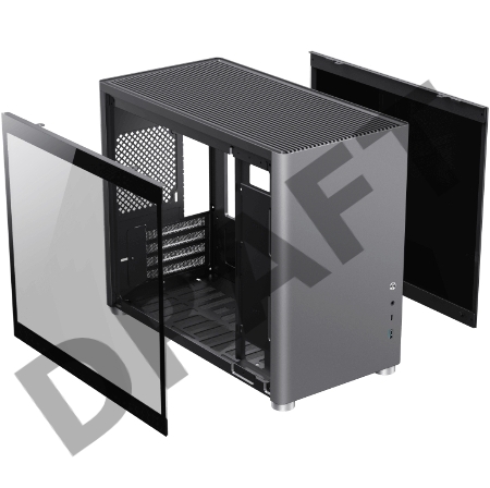 Компьютерный корпус, без блока питания mATX/ Gamemax Spark Black mATX case, black, w/o PSU, w/1xUSB3.0+1xType-C, 1xCombo Audio