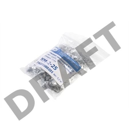 Комплект монтажный № 2 (винт, шайба, гайка с защелкой), упаковка 25 шт.