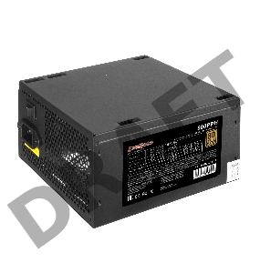 Блок питания 500W ExeGate 80 PLUS® Bronze 500PPH-S-OEM (ATX, APFC, КПД 85% (80 PLUS Bronze)SC, 12cm fan, 24pin, (4+4)pin, PCIe, 5xSATA, 3xIDE, black, кабель 220V с защитой от выдергивания)