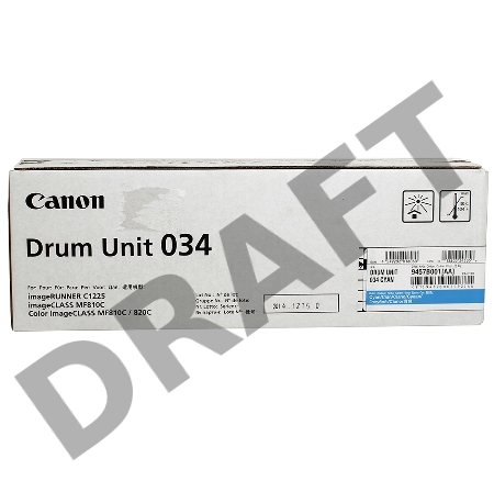 Фотобарабан Canon C-EXV034C cyan голубой, 34000 стр, для iR C1225/iF