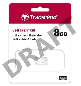 Флеш Диск Transcend 8GB JETFLASH 720 MLC, Silver
