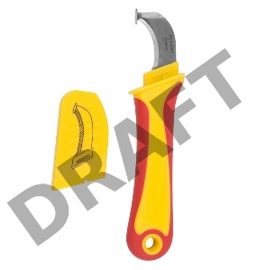 Нож монтажника, нержавеющая сталь, с «пяткой» | 12-4935 | REXANT