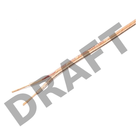 Акустический кабель Cablexpert CC-TC2x1,0-15M, прозрачный,  15 м, бухта