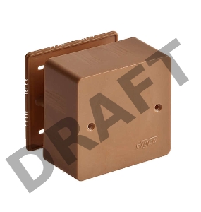 Коробка универсальная для кабель-каналов 85х85х45 корич. IP40 Рувинил 65015К