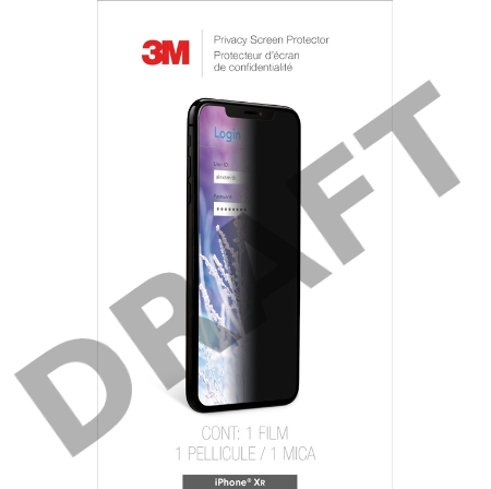 Пленка защиты информации для экрана 3M MPPAP015 для Apple iPhone XR 1шт. (7100189382)