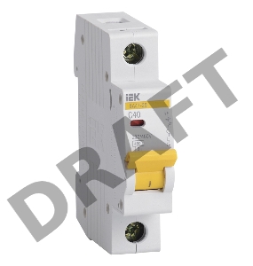 Выключатель автоматический модульный 1п C 40А 4.5кА ВА47-29 ИЭК MVA20-1-040-C