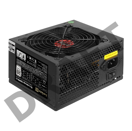 Блок питания 550W ExeGate 80 PLUS® 550PPH-LT-S-OEM (ATX, APFC, КПД 82% (80 PLUS)SC, 12cm fan, 24pin, (4+4)pin, PCIe, 5xSATA, 3xIDE, black, кабель 220V с защитой от выдергивания)