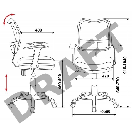Кресло детское Бюрократ CH-W797/ABSTRACT спинка сетка белый сиденье мультиколор абстракция (пластик белый)