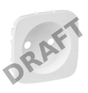 Панель лицевая Valena Allure для силовой розетки 2К белая Leg 754975