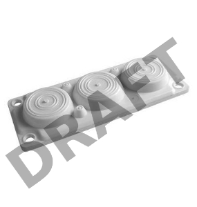 Ввод кабельный пластик V0 UL94. (6 отв.) IP65 ДКС R5HTC03