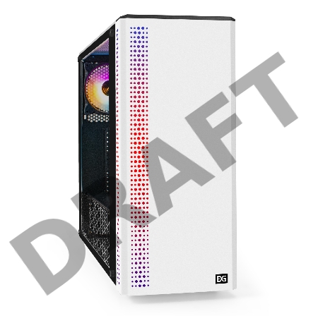 Корпус Miditower ExeGate Mistery Z4-NPX500 White (ATX, БП 500NPX с вент. 12см, 2*USB+1*USB3.0, HD аудио, белый, вент. 12 см с RGB подсветкой, пылевые фильтры, боковая панель - закаленное стекло)