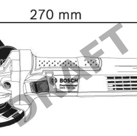 Шлифовальные машины Bosch GWS 750-125 Угловая шлифовальная машина 06013940R3 { 750 Вт, скорость вр. 11000, д.диска-125, шпиндель-M 14 }