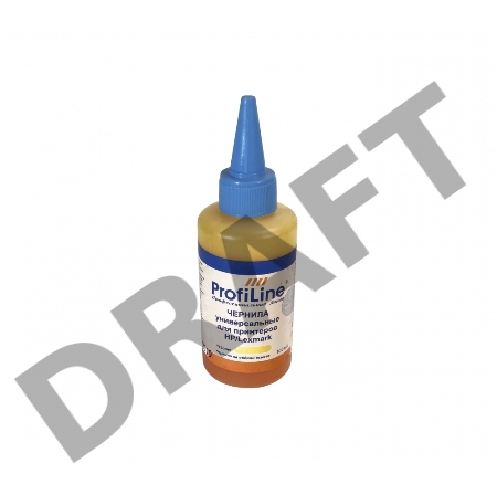 Чернила для принтеров HP/Lexmark универсальные Yellow 100 мл водн ProfiLine