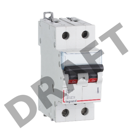 Выключатель автоматический модульный 2п C 63А 6кА DX3-E Leg 407283