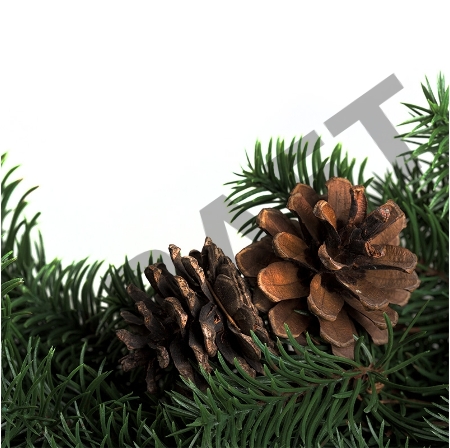 Еловый венок с шишками NEON-NIGHT Ø 45см, Литой