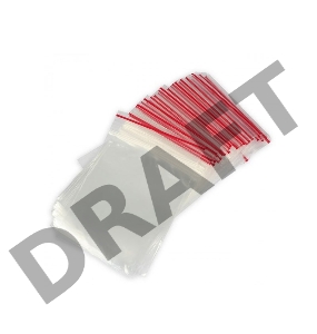 Пакеты с замком Zip Lock, ПВД размер 8 х 12 см, 35 кмк (уп. 100 шт)