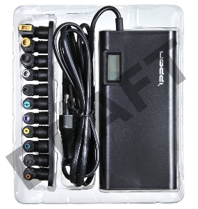 Блок питания Ippon SD65U автоматический 65W 15V-19.5V 8-connectors 1xUSB 2.1A от бытовой электросети LСD индикатор