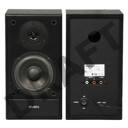 Колонки Sven SPS-702 2.0 черный 40Вт