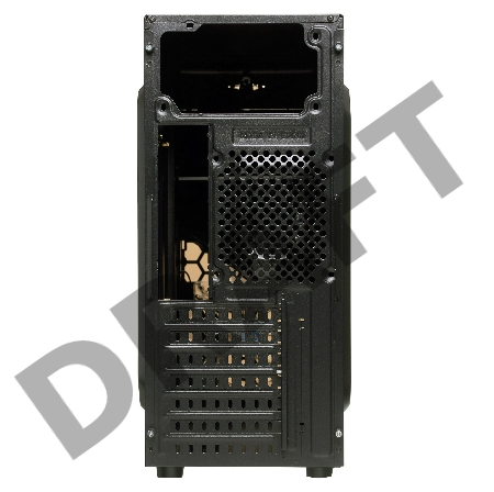 Корпус Exegate EX281255RUS Miditower ExeGate EVO-8207 Black-Red light, ATX, <без БП>,  1*USB+1*USB3.0, HD Audio