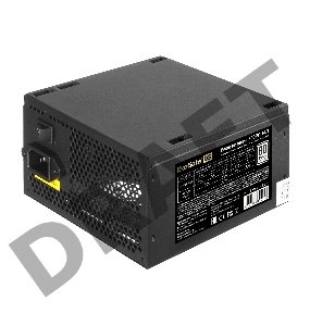 Блок питания 600W ExeGate 80 PLUS® 600PPH-LT-S-OEM (ATX, APFC, КПД 82% (80 PLUS)SC, 12cm fan, 24pin, (4+4)pin, PCIe, 5xSATA, 3xIDE, black, кабель 220V с защитой от выдергивания)