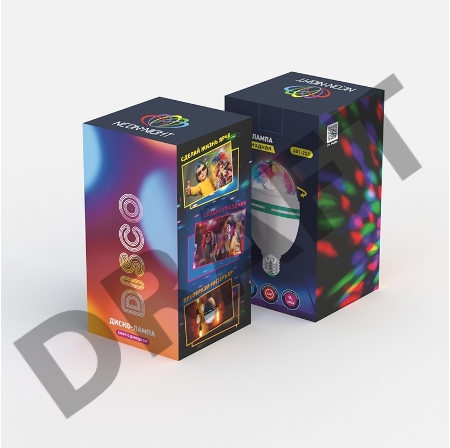 Диско-лампа светодиодная e27, 230 В