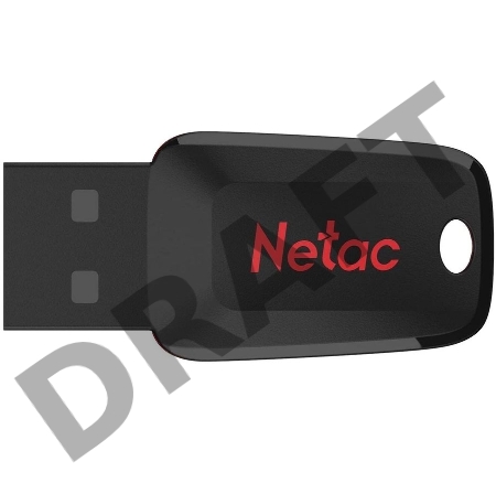 Флеш Диск Netac 128Gb U197 NT03U197N-128G-20BK USB2.0 черный/красный