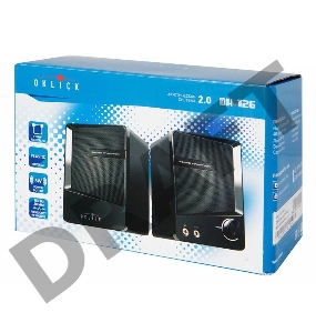 Колонки Oklick OK-126 2.0 черный 6Вт