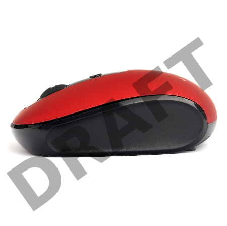 Мышь беспров. Gembird MUSW-355-R, красный,бесш.клик, soft touch, 3кн.+колесо-кнопка, 1600DPI, 2,4ГГц