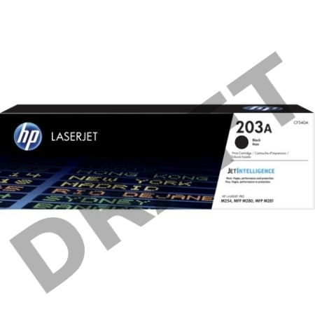 Тонер-картридж HP CF540A (HP 203A) чёрный для HP LaserJet M254/M280/M281 1400 страниц.
