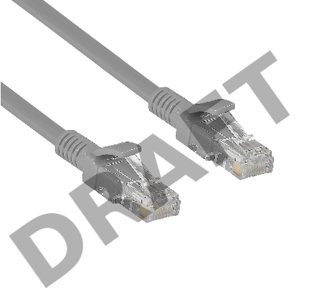 Патч-корд Exegate UTP-RJ45-RJ45-C6-CU-5M-GY, UTP, cat.6, 5м, медь, серый