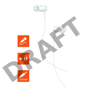 Наушники внутриканальные GoPower GPHP02 белый